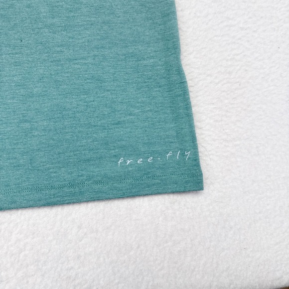 Free Fly Henley Shirt Mens Size Large Green Long Sleeve Casual Menswear Bamboo - Picture 6 of 10